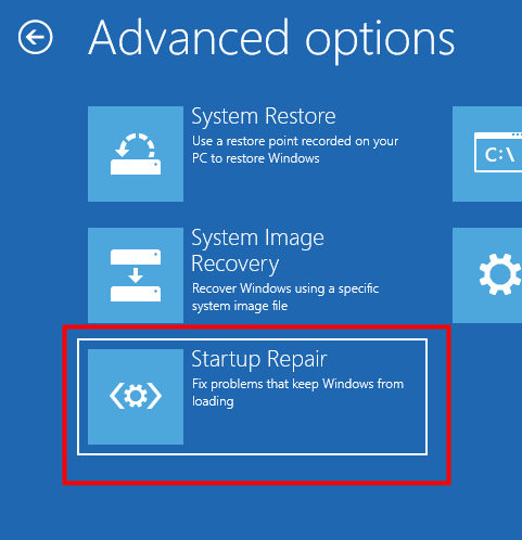 windows 10 reset this pc keep my files stuck in boot up loop