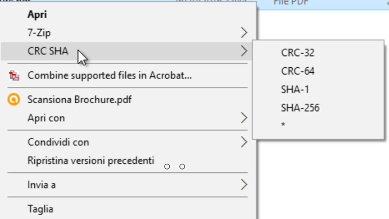 what is crc sha in windows 10