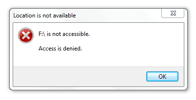 access-denied error window