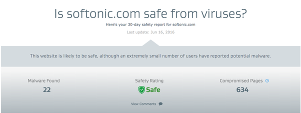 is softonic safe?