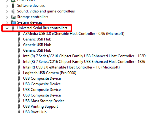 Universal Serial Bus Controller usb port not working in windows