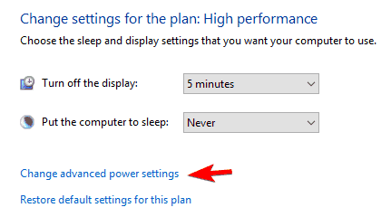 advanced power setting usb ports not workin in windows 10