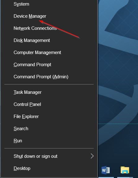 device manager update driver to fix brightness issues