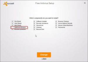 how to switch off avast safe zone