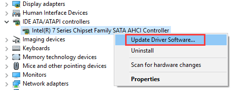 standard sata ahci controller driver windows 10 update