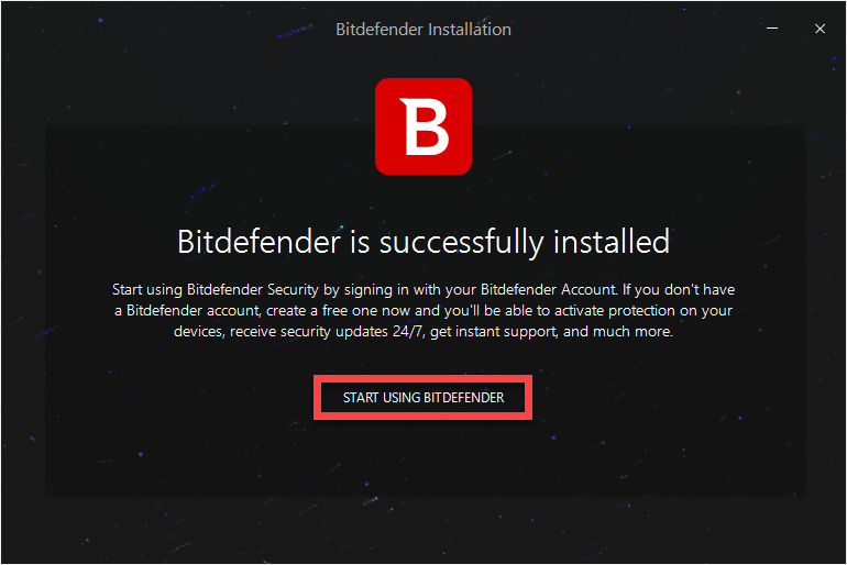 bitdefender threat scanner error message