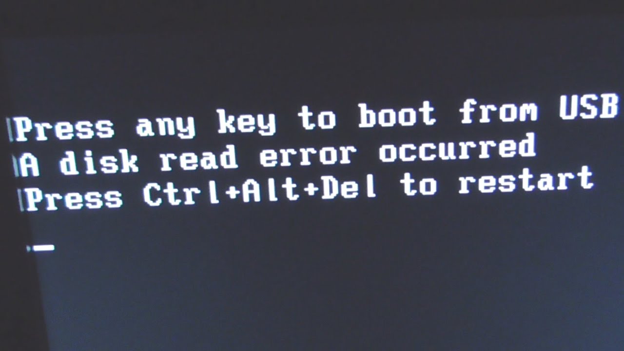 Disk read. Press any Key to Boot from USB. Ошибка a Disk read Error occurred. A Disk read Error occurred Press Ctrl+alt+del to restart. Ошибка Disk Error Press any Key to restart.