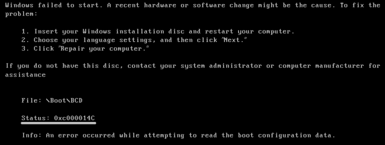 How To Fix Error code 0xc000014c For Windows 10/8/7 (Easy Guide)