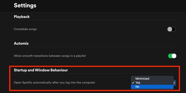 do not open spotify on startup mac