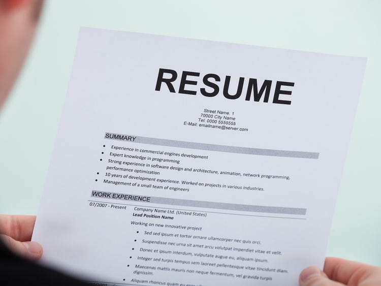 Resume Sections And Application Materials - Richannel