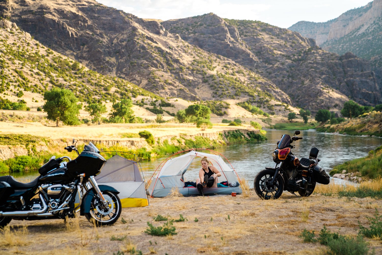 solo motorcycle camping trip