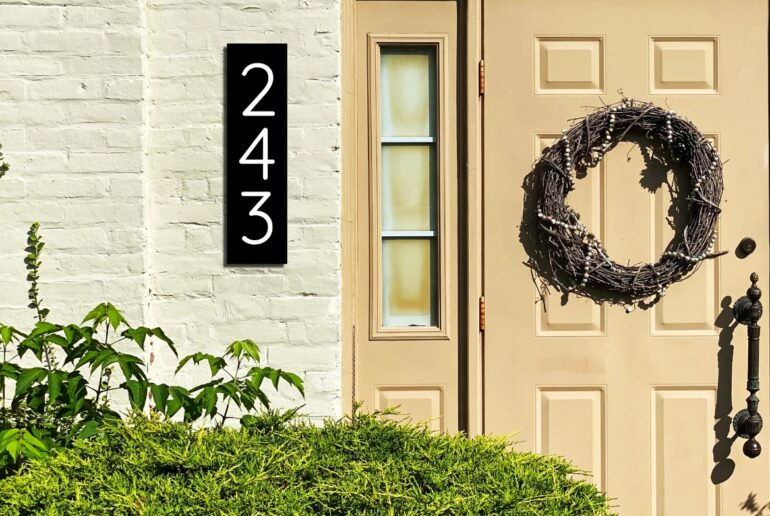 Outdoor House and Door Signs