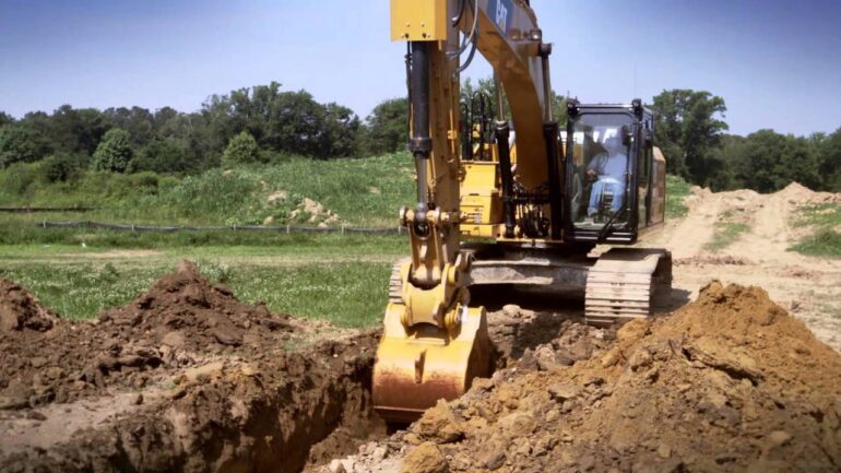 Excavator Trenching