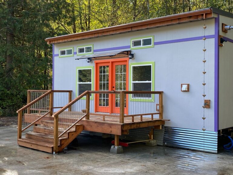 tiny house with deck