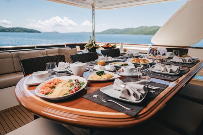 Yacht dining