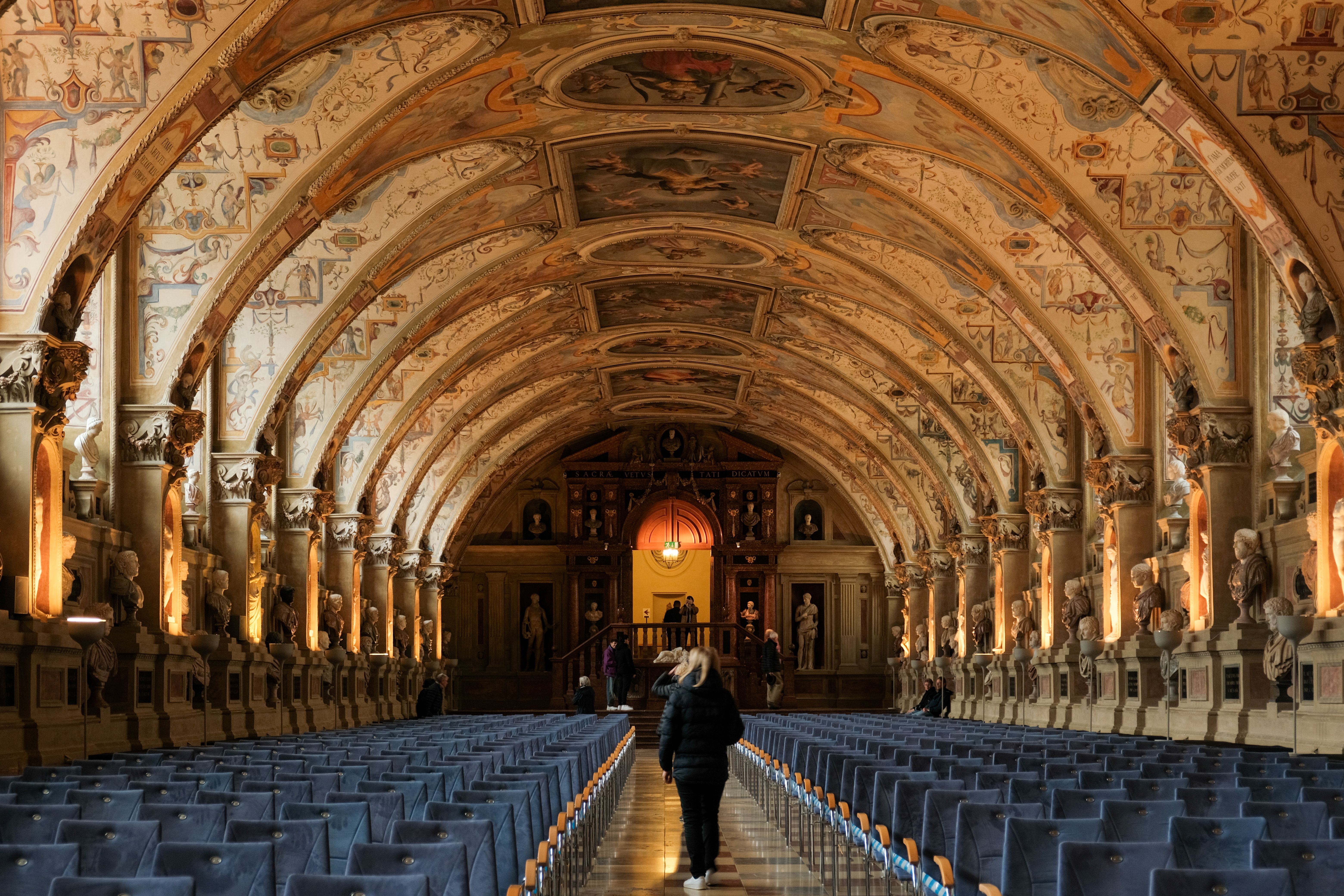 Ornate Renaissance interior in Munich Residenz